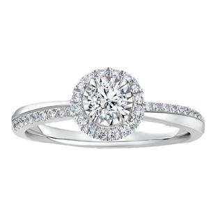 [新年礼物] DRTRUE LOVE一生相随简奢求婚钻戒铂金钻石戒指WJ0300