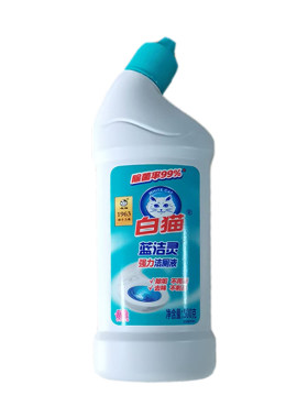 白猫蓝洁灵弯头马桶洁厕剂500g