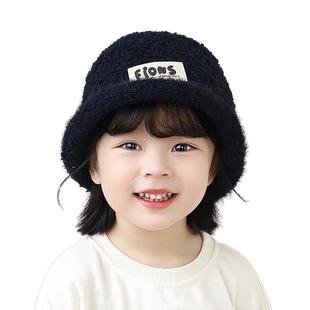 儿童帽子秋冬款渔夫帽男童女童冬季户外防风保暖宝宝可爱百搭盆帽