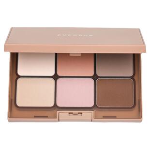 everbab眼影盘修容一体盘腮红高光六色综合大地色素哑光正品旗舰