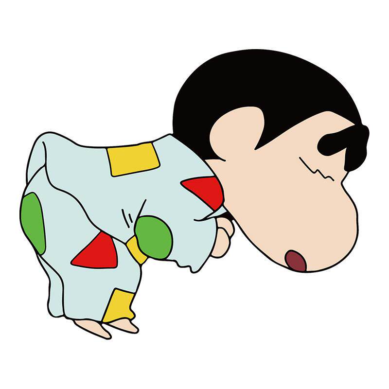 蜡笔小新儿童房公仔墙贴画