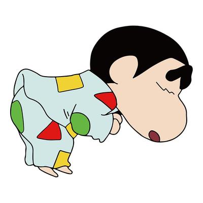 蜡笔小新儿童房公仔墙贴画