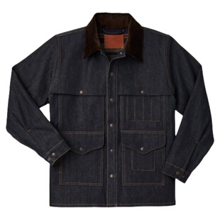 filson美国制造经典重磅复古丹宁款巡洋舰外套牛仔工装夹克大衣