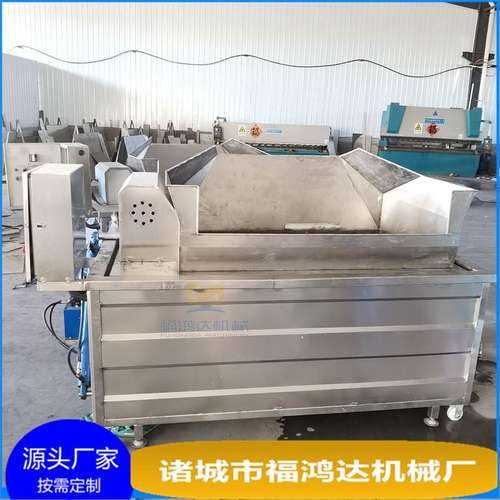 容量500斤的生肉皮煮锅 炸猪皮设备 自动出料猪皮温煮锅