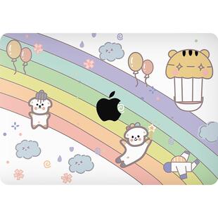 适用苹果电脑笔记本保护套macbook air15保护壳macbookpro14英寸可爱外壳新款pro16创意15可贴膜M3M4M5壳