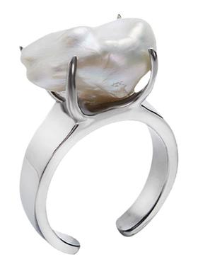 开口戒指PEARLONA珍珠原创女