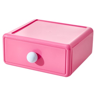 多巴胺桌面收纳盒抽屉式书桌上文具整理神器办公桌玄关杂物置物架