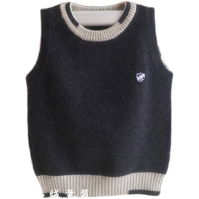 柔软羊绒背心男亲肤保暖