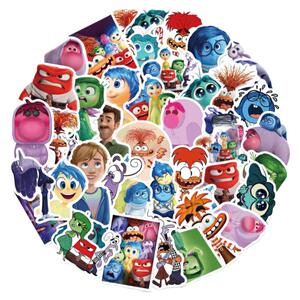 50张头脑特工队涂鸦贴纸吉他电脑行李箱DIY防水贴画 Inside Out