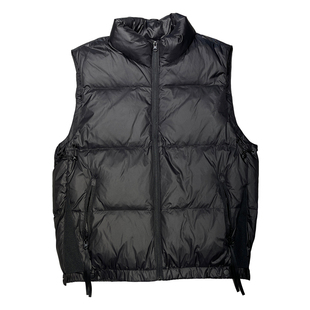 秋冬季新款男士90羽绒马甲潮牌美式短款加厚马夹外穿保暖背心男款