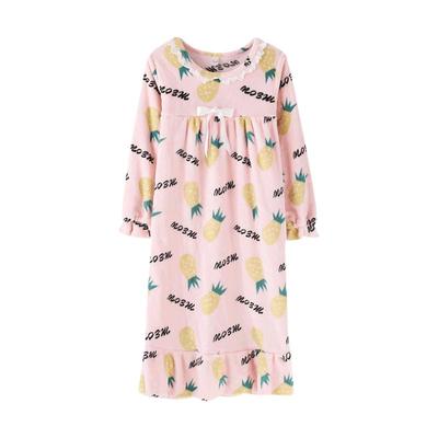 小码全棉质带胸垫长袖睡衣