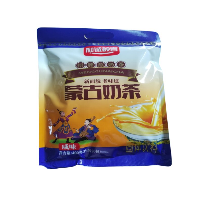 包邮内蒙古百哥利和诚额吉奶茶粉400g咸味甜味蒙古老味道固体袋装