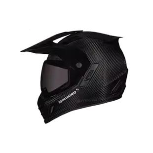 马鲁申碳纤维拉力盔摩托车全盔双镜片防雾越野拉力骑行四季通用