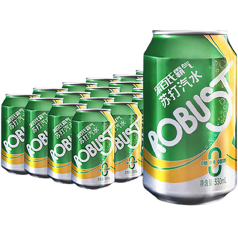 乐百氏霸气苏打水原味330ml*24罐