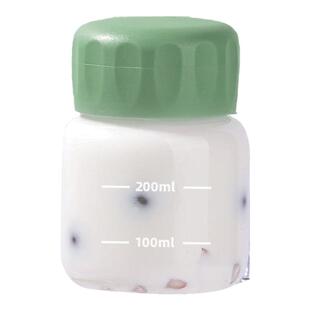 中药分装瓶耐高温高硼硅玻璃密封罐带刻度中药杯便携玻璃杯子带盖