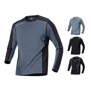 运动速干衣长袖t恤男士跑步上衣健身篮球训练羽毛球服冬季排汗衫