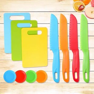 儿童刀具安全切菜刀不伤手的塑料水果刀宝宝专用玩具菜板厨房家