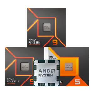 AMD锐龙7500F/9600X/9800X3D/9950X3D全新AM5CPU散盒处理器