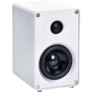 家用3寸铝合金音箱桌面2.0声道二分频无源立体声电脑卫星环绕壁挂