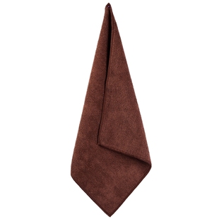 酒店用抹布吸水不易掉毛巾家务清洁加厚不易沾油洗碗布棕色擦桌布