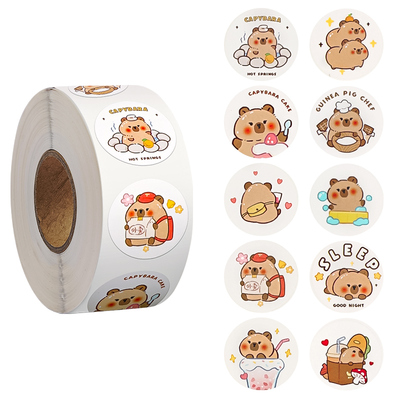 买一送一卡皮巴拉贴纸卡通贴画