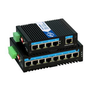 拓轩工业级百兆千兆5口8口POE供电交换机导轨式以太网集线器监控网络专用防雷交换器