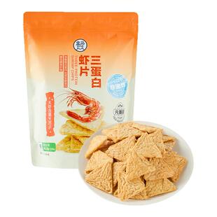 盒马 三蛋白虾片 320g非油炸含膳食纤维虾肉≥30%休闲膨化零食
