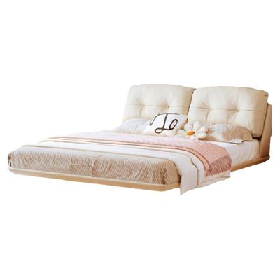 天禧派真皮悬浮床云朵床