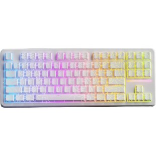 前行者X87客制化机械键盘有线高颜值粉侧刻办公游戏电竞麻将HIFI