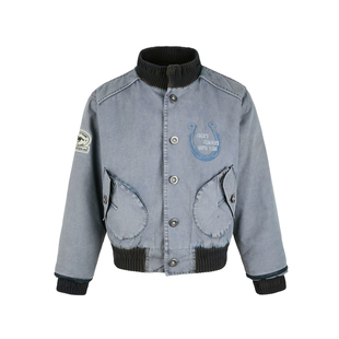 马年限定航海美式复古甲板夹克棉服男女加厚保暖外套vintage棉衣