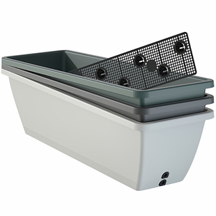 长方形花盆草莓种植盆塑料阳台种菜盆种菜专用箱家庭长条种菜神器