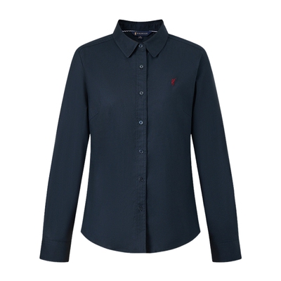 POLOWALK女式长袖衬衫2026春季新品商务休闲通勤翻领长袖衬衣女