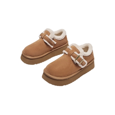 热风厚底雪地靴女毛毛鞋