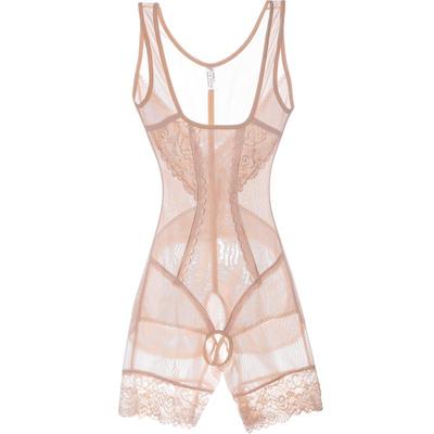 夏季超薄连体塑身衣无痕透气开档