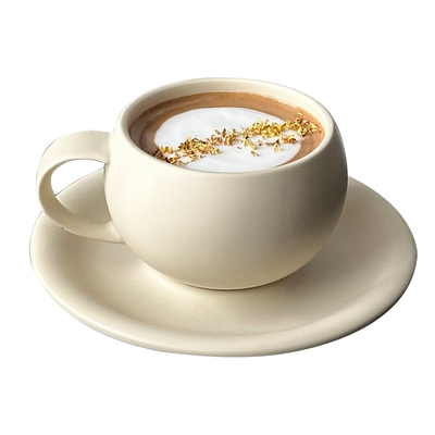 高级感精致蛋形咖啡杯碟马克杯子