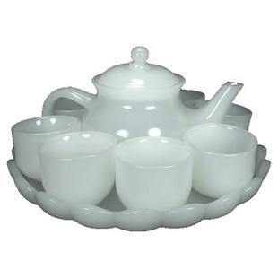 【玉石茶壶】新疆高端款金丝玉茶壶单个中式功夫养生泡茶茶具全套