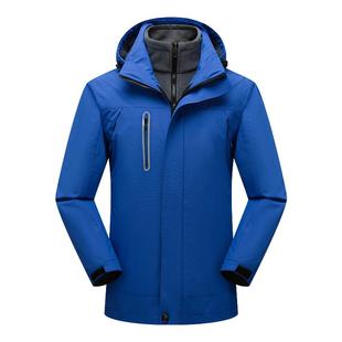 三合一冲锋衣工作服定制防风防水定做加厚外套印字logo工装冬装男