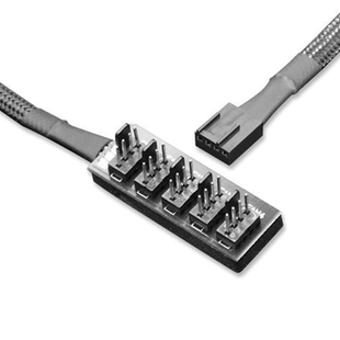 CPU风扇温控4p三二合一拓展5口延长3针集线器大4D转接线12V主机板