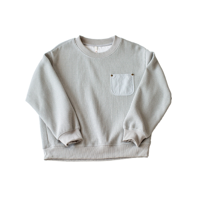 纹理几立休闲圆领卫衣