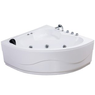 亚克力三角型普通浴缸 独立式扇形成人浴盆 冲浪按摩恒温加热浴池