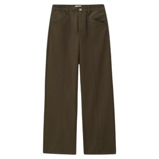 佐丹奴裤子女装磨毛斜口袋破骨阔腿梭织休闲长裤 05414076