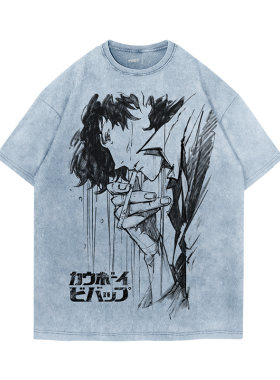 TEE7-日系动漫星际牛仔宽松T恤