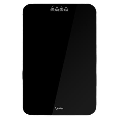 美的暖菜板一键开启钢化玻璃方形