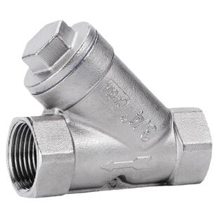 304不锈钢内螺纹过滤器不锈钢丝扣Y型过滤器过滤阀4分六分dn1520