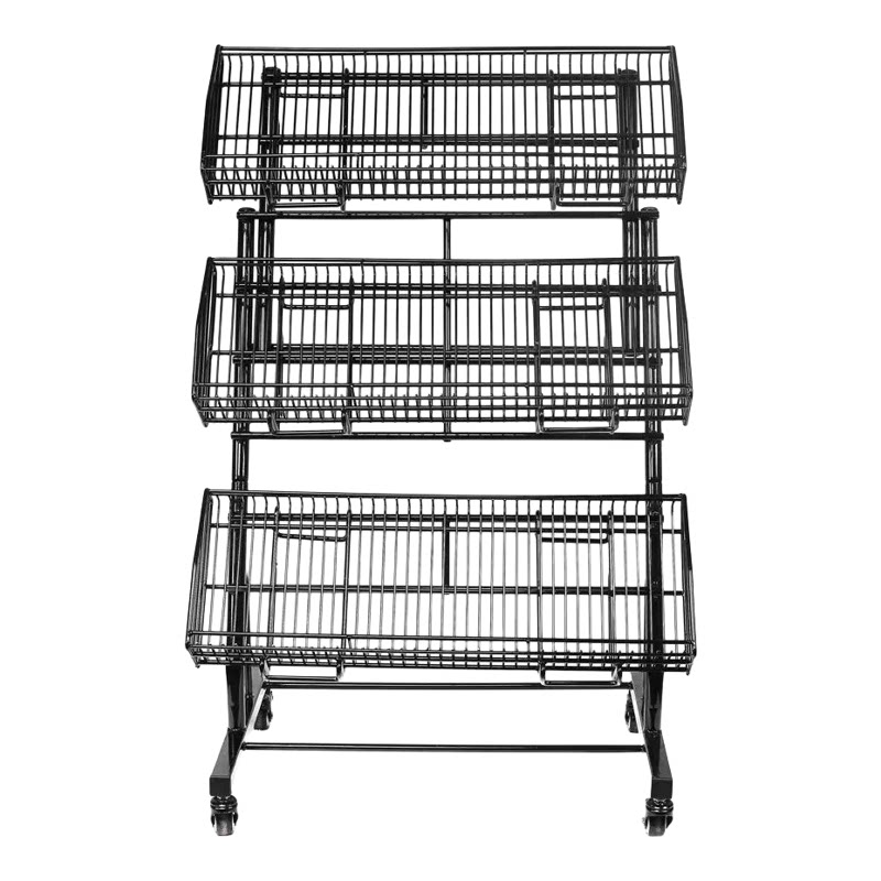 促销车关联车超市货架商品展示车2层3层食品榴莲西瓜水果陈列货架