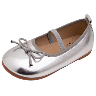 女童小皮鞋2025春秋新款儿童鞋子小女孩公主鞋软底豆豆鞋浅口单鞋