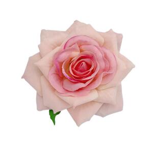 新款绒布香水玫瑰假花仿真花 头饰绢花 拍摄道具 婚庆摆饰 12CM