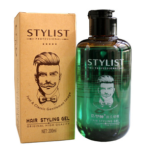 爱发丝STYLIST造型师绅士油头啫喱男士大背头油头膏清香特硬定型