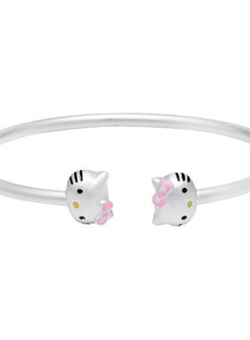 纯银手镯HelloKitty可爱公主亲子款宝宝儿童婴儿女新年礼物新品