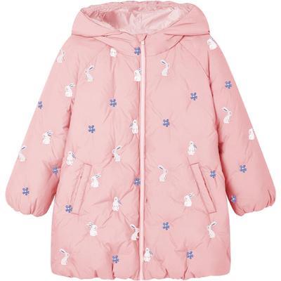ibaby儿童中长款加厚羽绒服